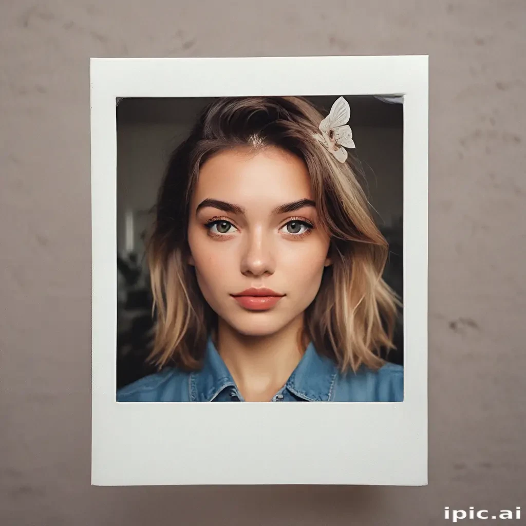 aesthetic polaroid frame