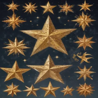 christmas stars clipart