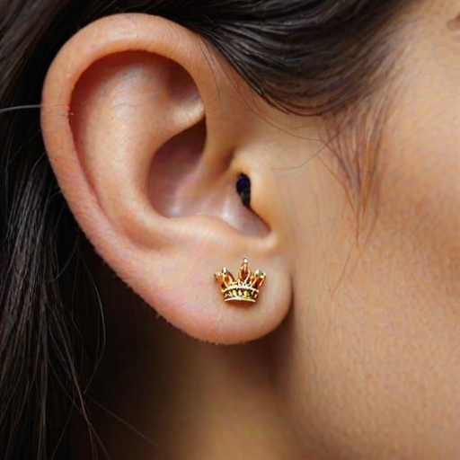 kings crown piercing