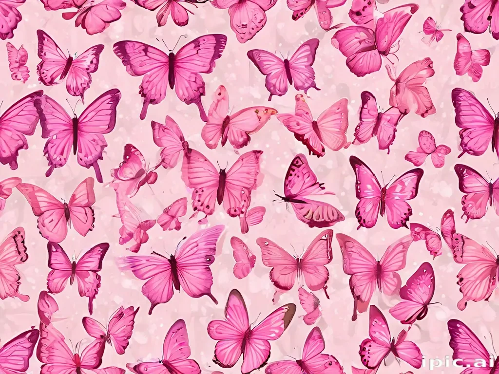pink butterfly clipart