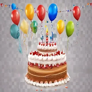 happy birthday transparent background