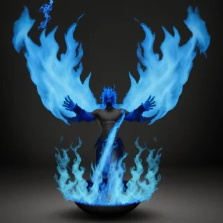 blue fire png