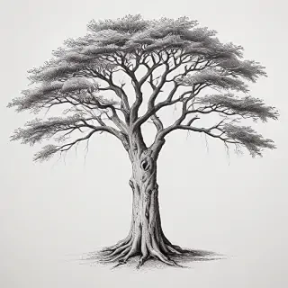 tree drawing images