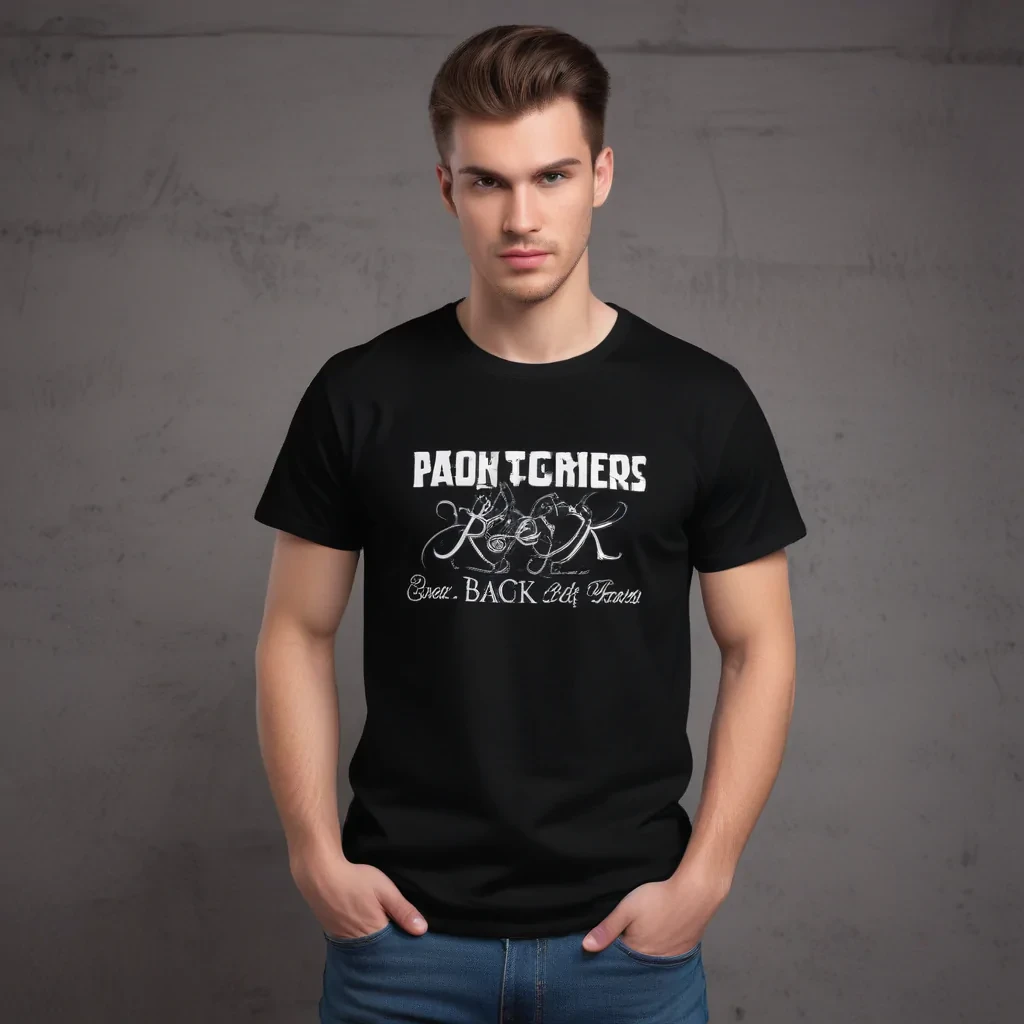 black t shirt mockup free