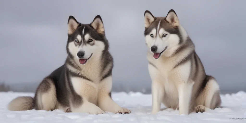 alaskan husky shepherd