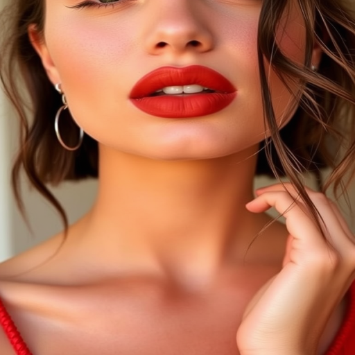 Earthy "Terra Cotta Sunset" lip look combines warm, reddish-brown tones with a soft matte finish, evoking the rich hues of desert landscapes and complementing natural makeup looks