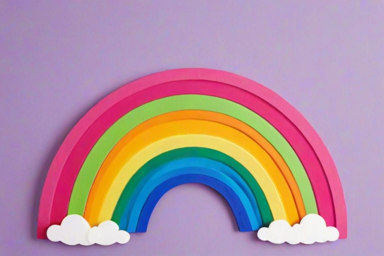cute rainbow background