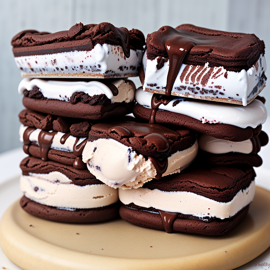 mississippi mud ice cream sandwich