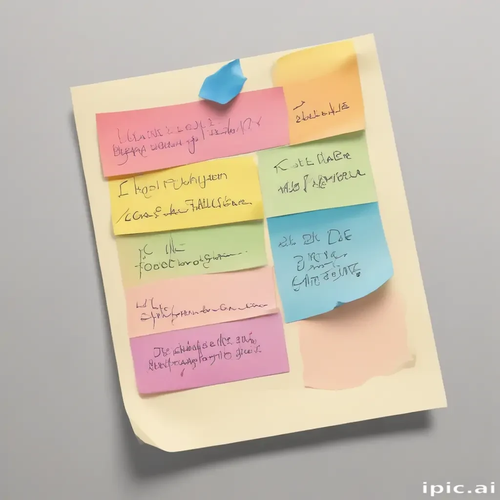 aesthetic cute sticky note png