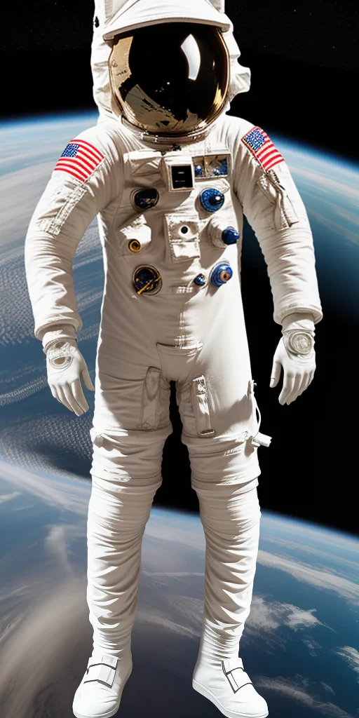 cartoon transparent astronaut suit