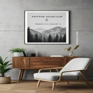 mockup wall art