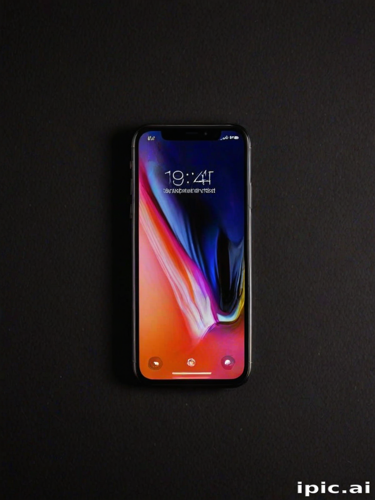 black background phone