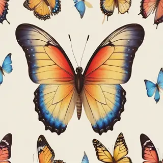 butterfly no background