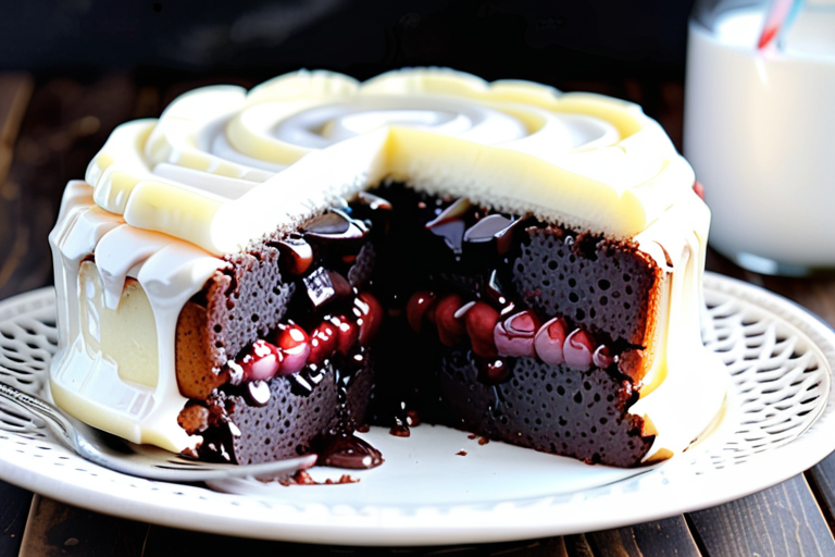 2 ingredient cake with pie filling