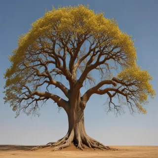 trees no background