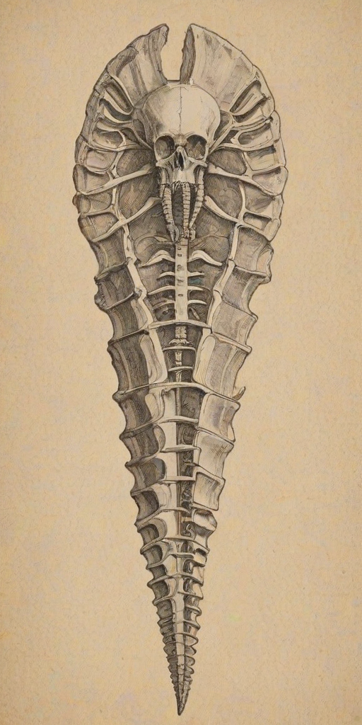 fossil drawing