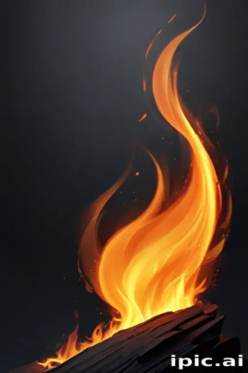 background with fire