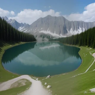background lake