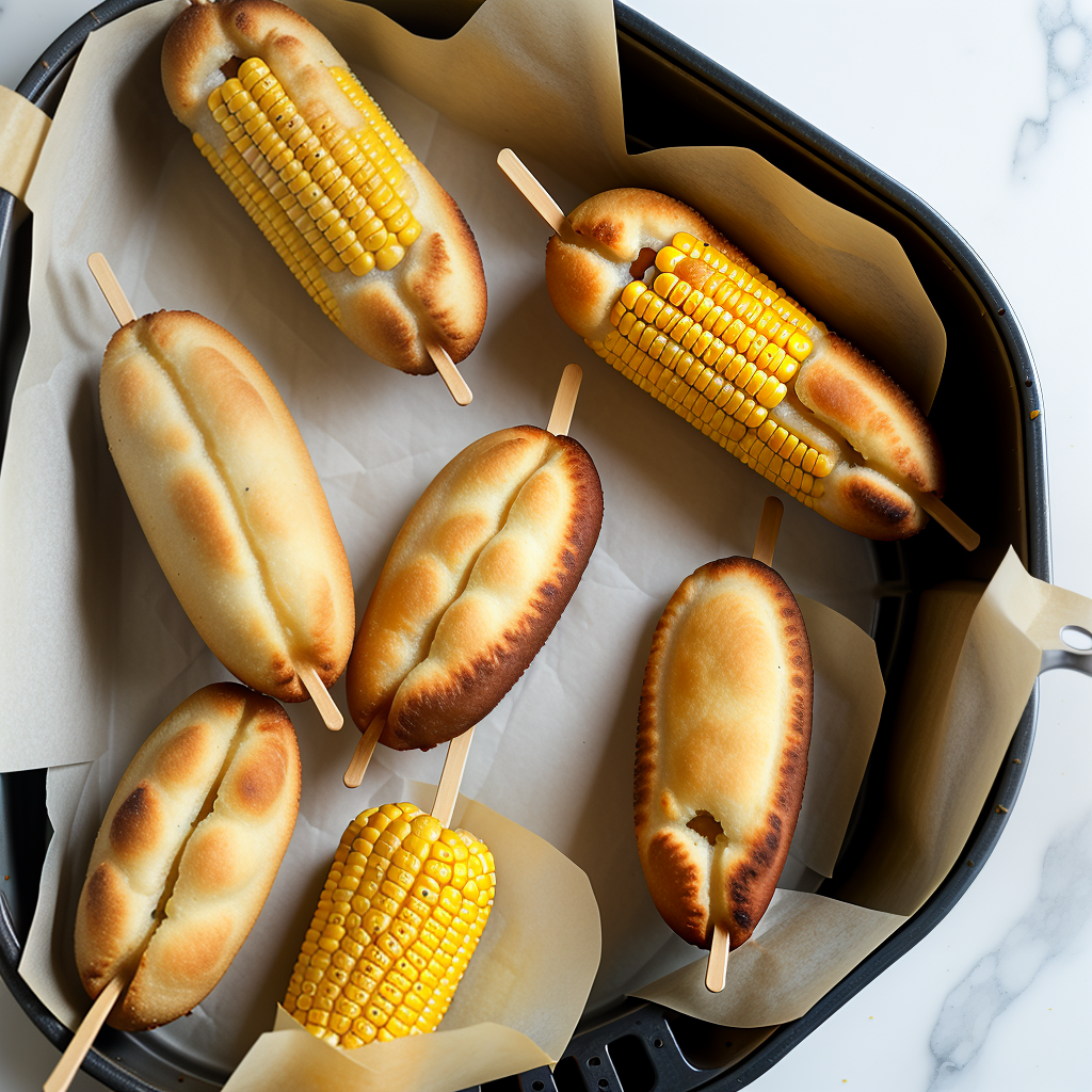 homemade corn dogs in air fryer