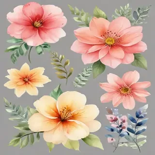 watercolor flowers png