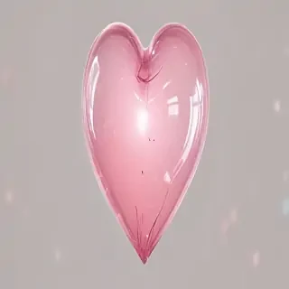 aesthetic transparent heart