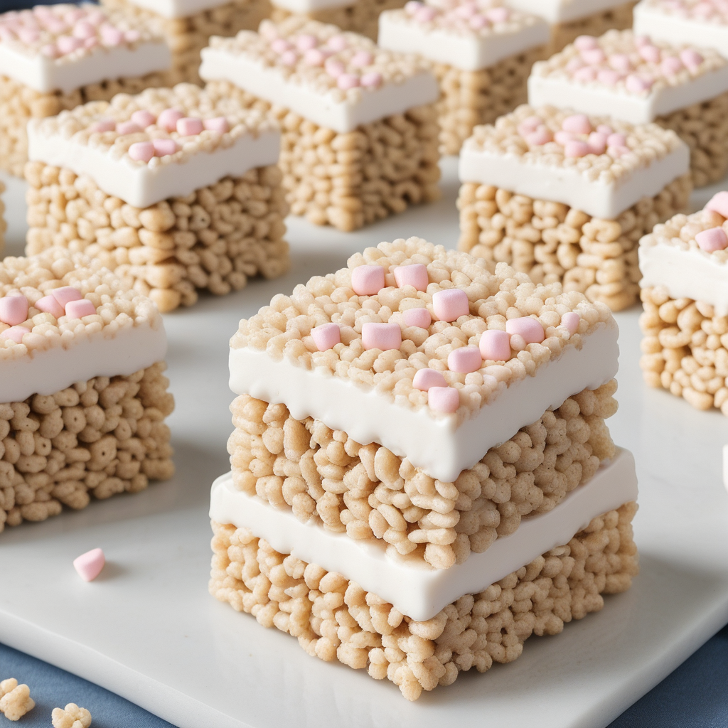 rice krispie treats with marshmallow cream