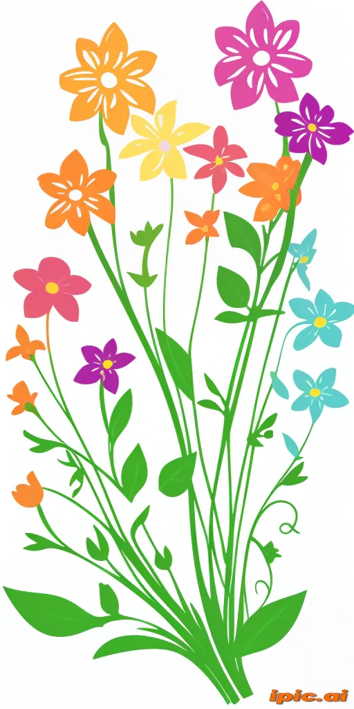 flowers clip art transparent background
