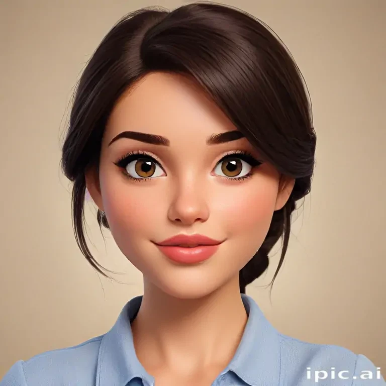 brunette cartoon characters