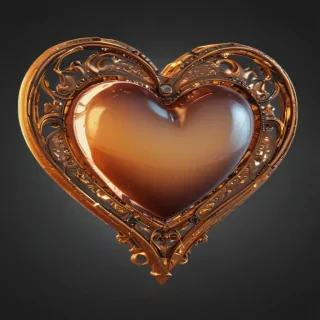 glow heart png