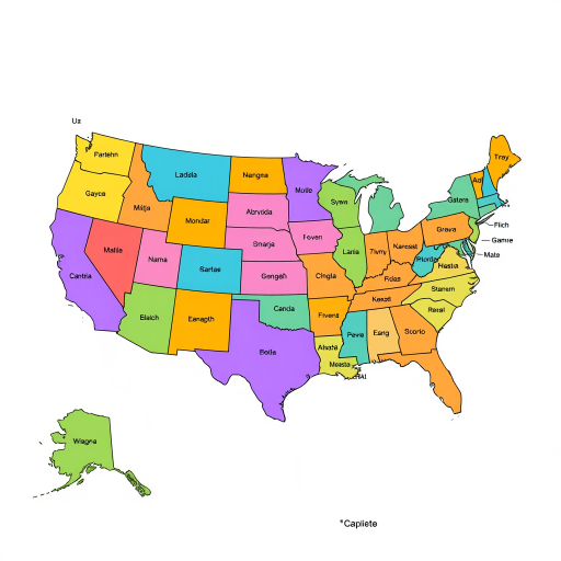 usa map states