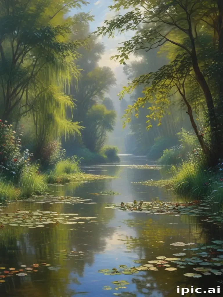 monet painting wallpaper