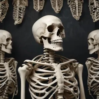 skeleton background