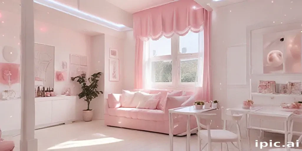 pink and white aesthetic