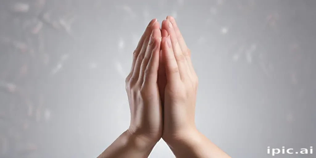 transparent prayer hands