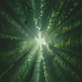 green forest aesthetic