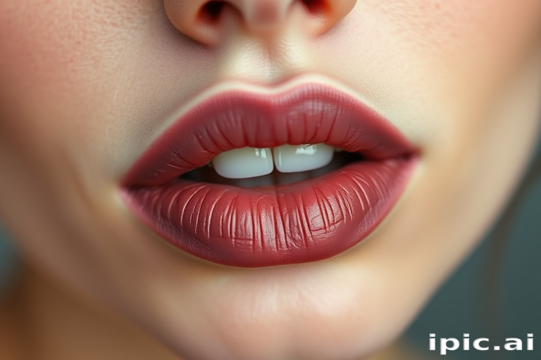Dusty mauve lip stain dubbed "Vintage Charm," imparting a soft, lived-in color that fades beautifully throughout wear