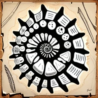 fossil drawing