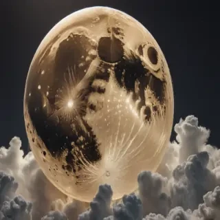 vintage moon art