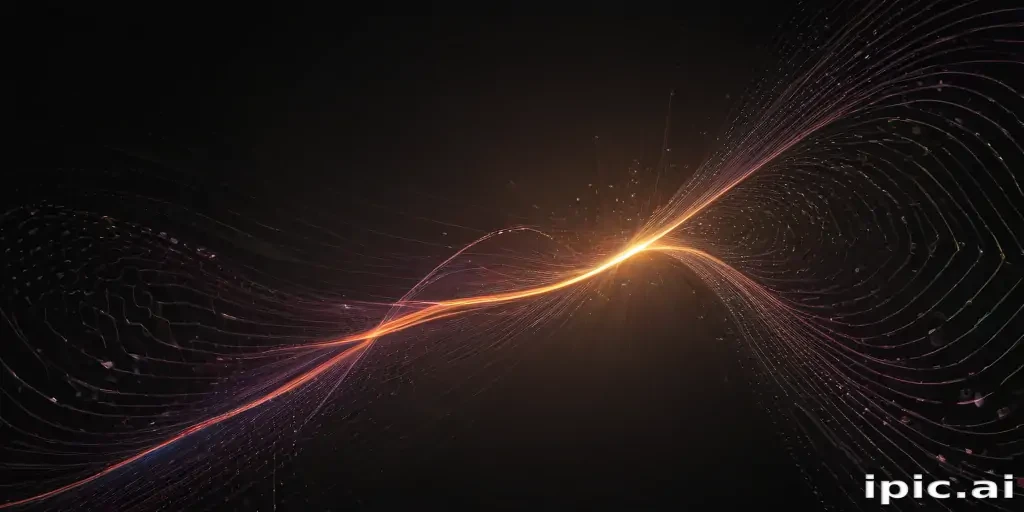 A Beautiful Dance of Light and Color in Abstract Digital Art