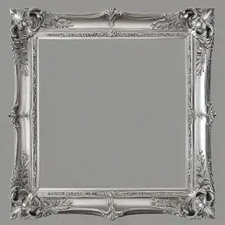 silver frame png