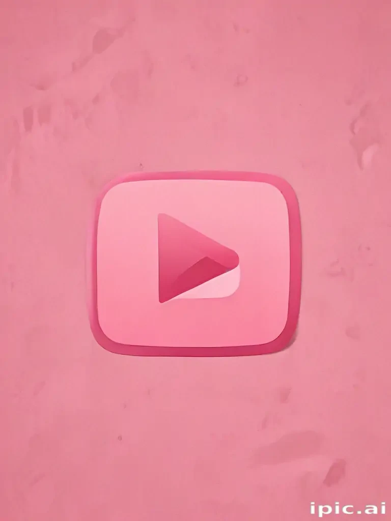 pink youtube logo