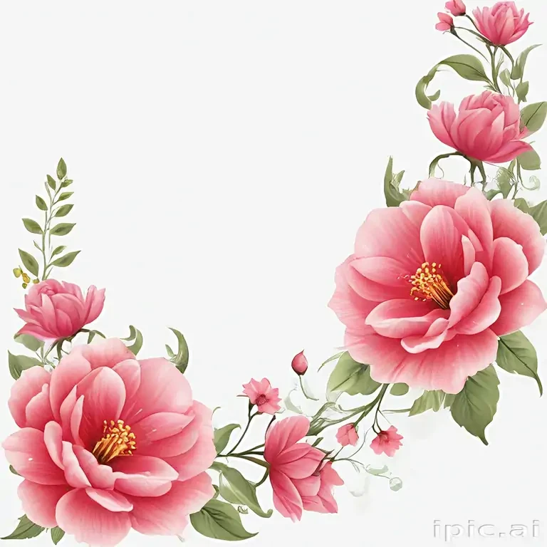 flower transparent border