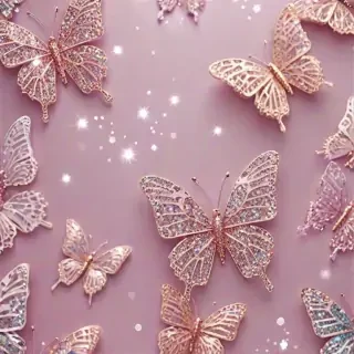 glitter butterfly wallpaper