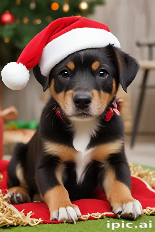 wallpaper christmas dog