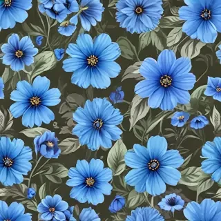 blue flowers png