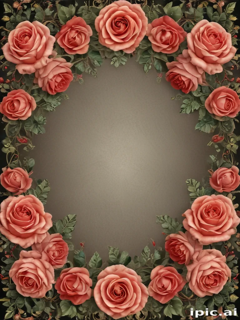 rose border png