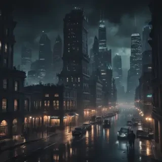 dark city background
