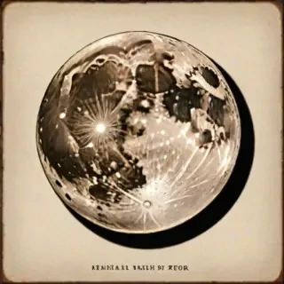 vintage moon art