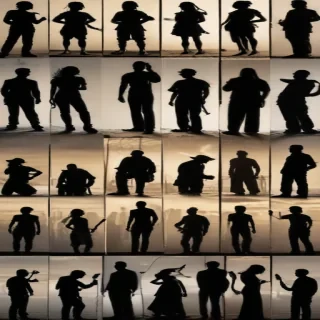 people silhouettes
