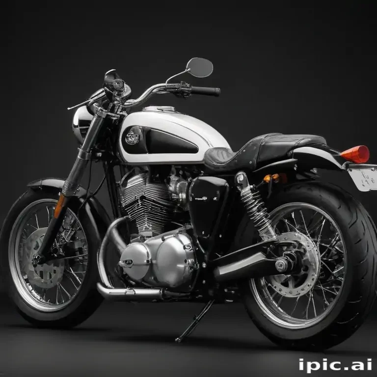 motorcycle clipart black and white